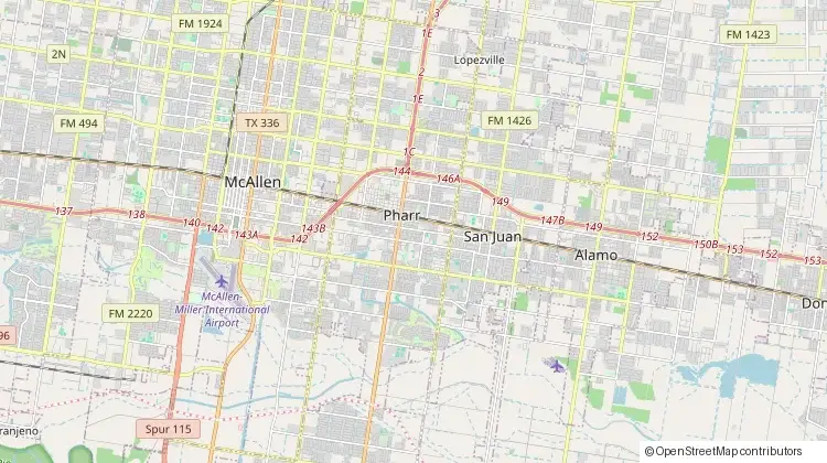 Map of Pharr, TX